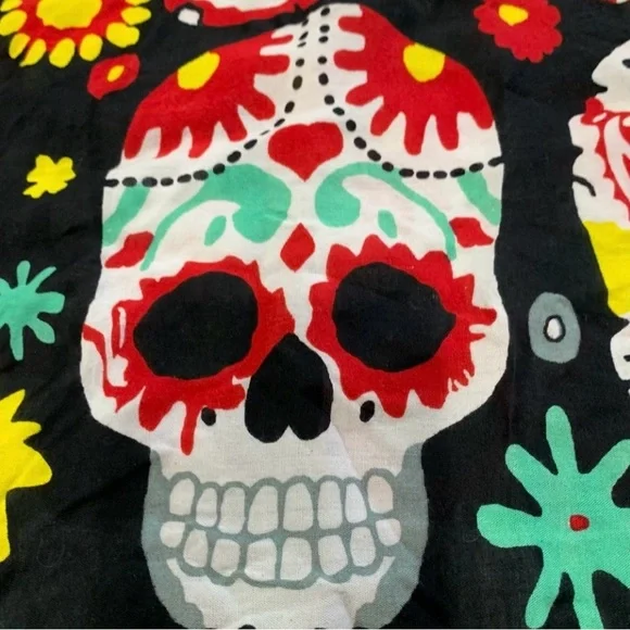 Mr Buho Sarong Vibrant Swim Cover Wrap Skirt Skull Design - Picture 6 of 12